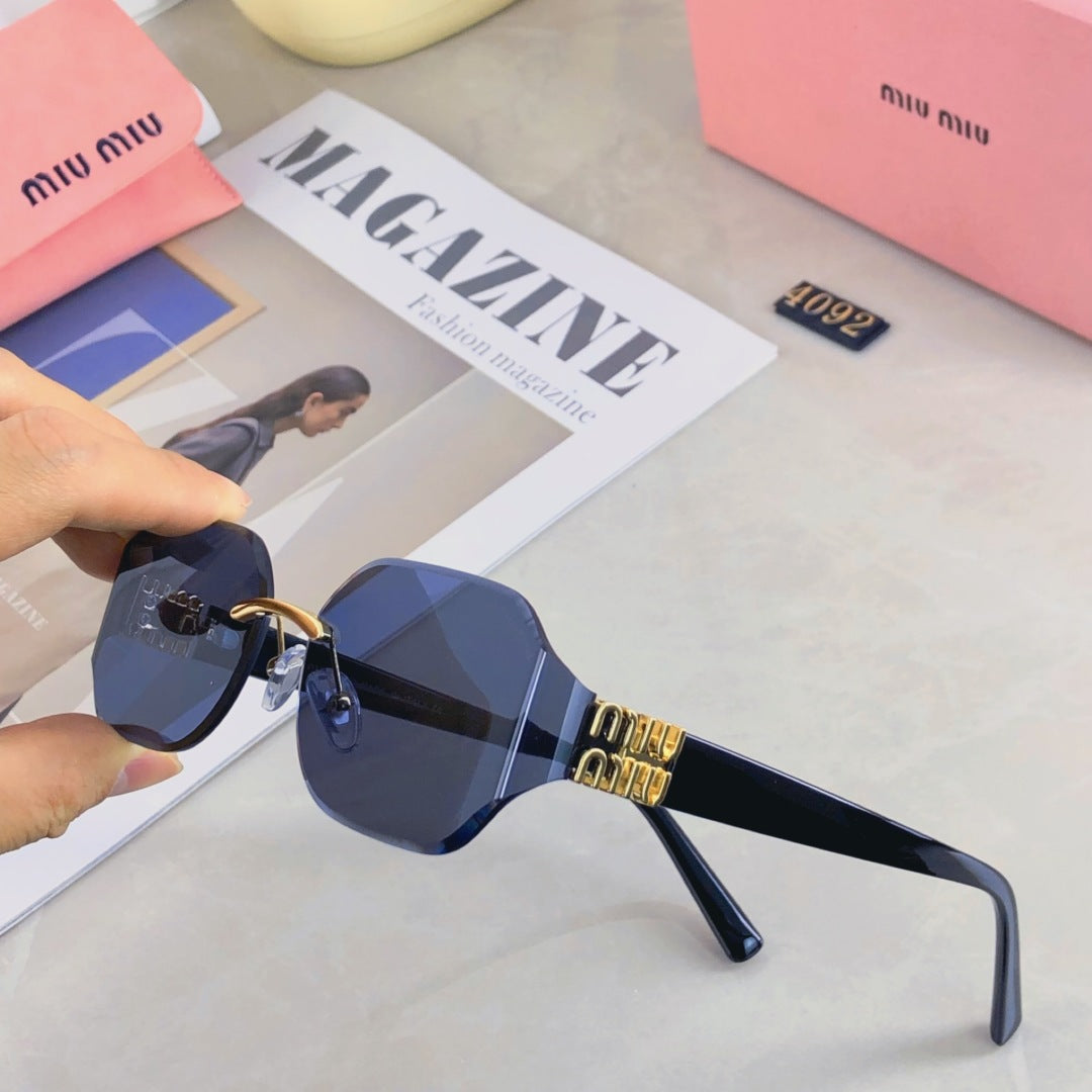 LOGO SQUARE SUNGLASSES 499930 IN METAL - Pink