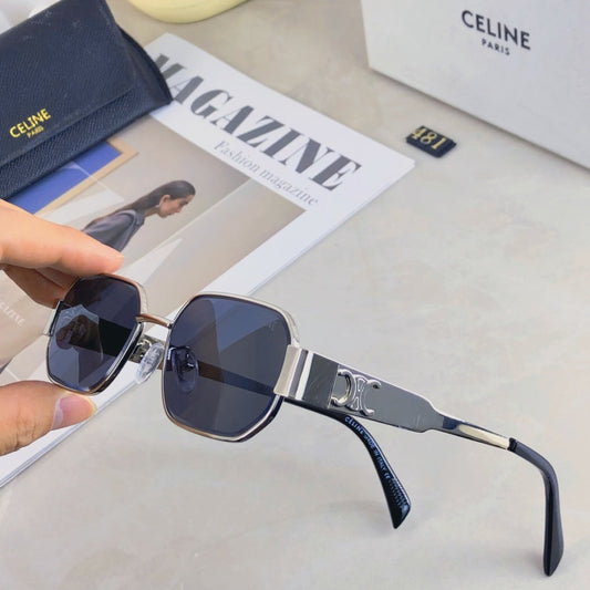 TRIOMPHE SUNGLASS 501780 IN METAL - Silver/Grey