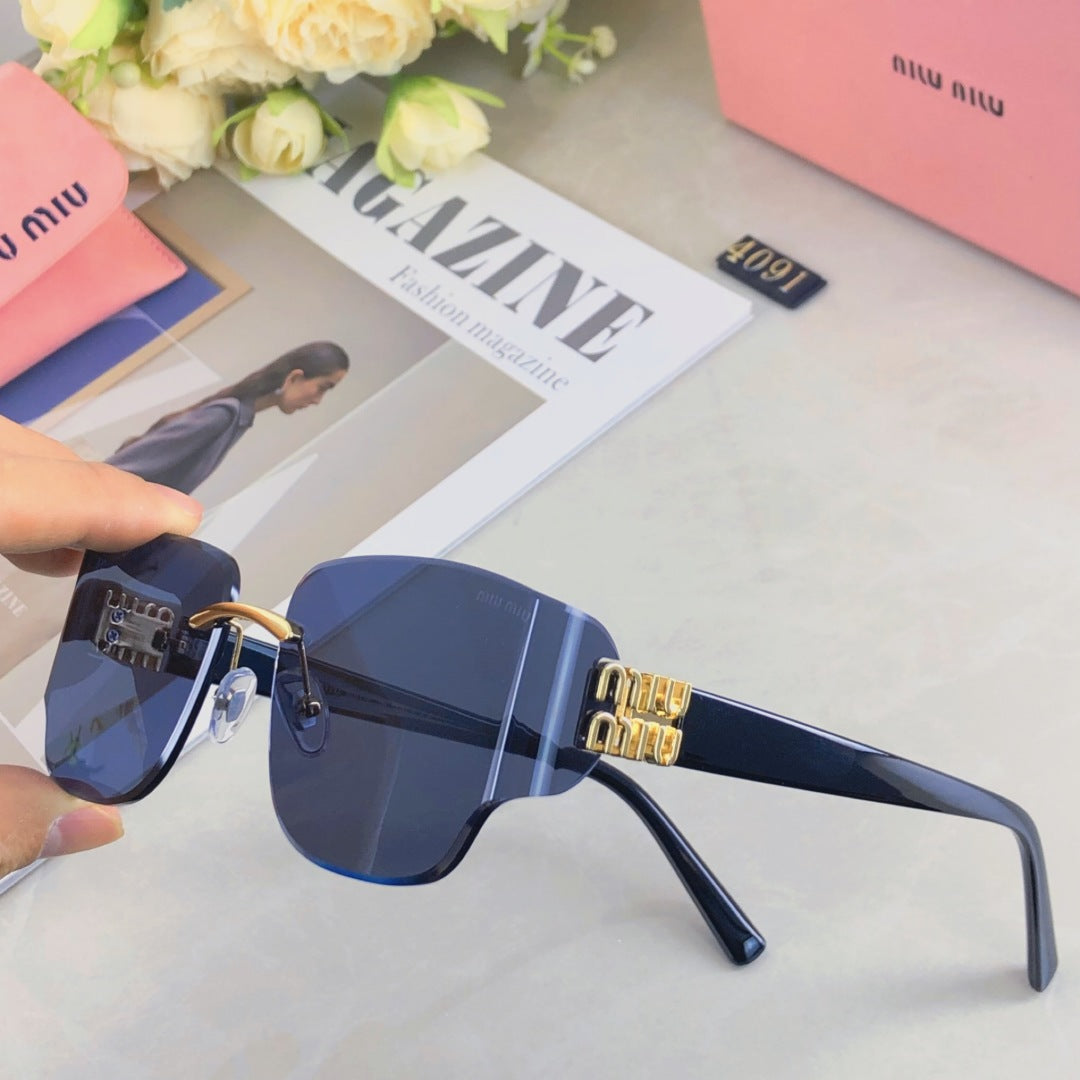 REGARD SUNGLASSES 507388 IN ACETATE - Black/Gold Logo