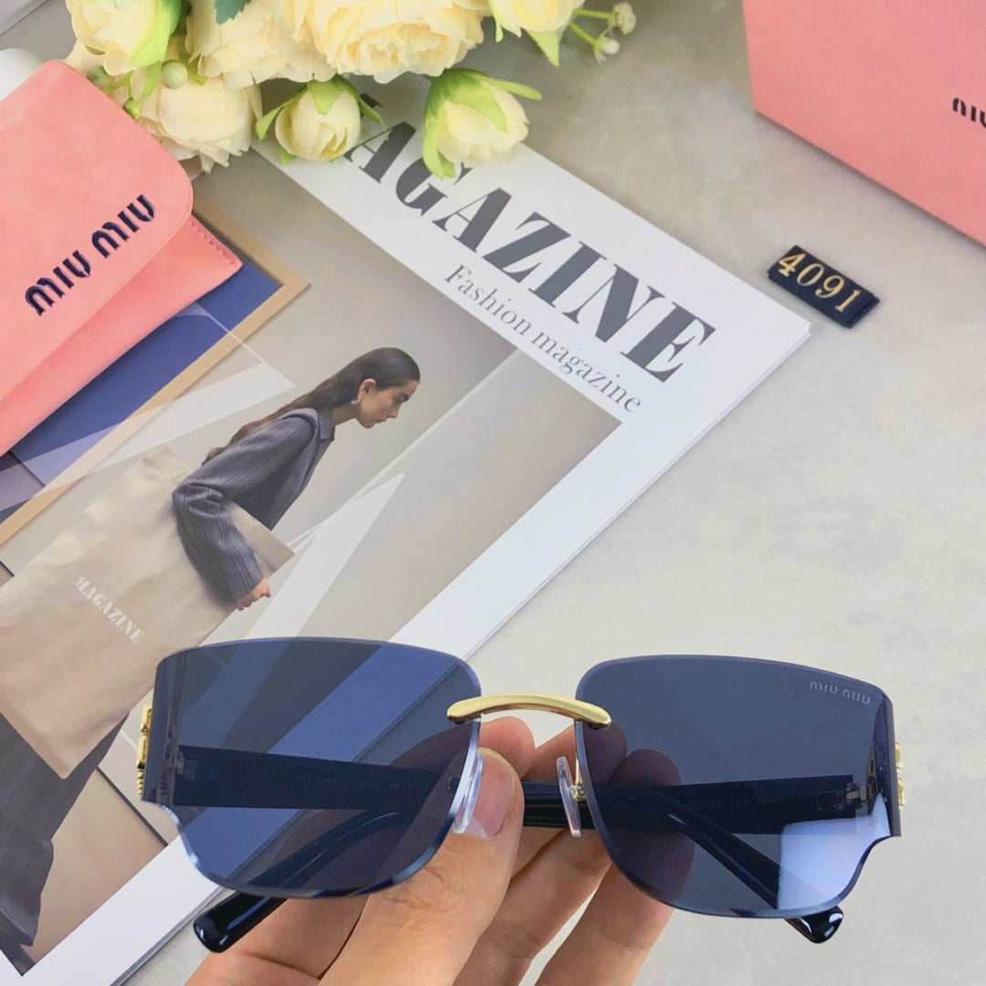 REGARD SUNGLASSES 507388 IN ACETATE - Black/Gold Logo