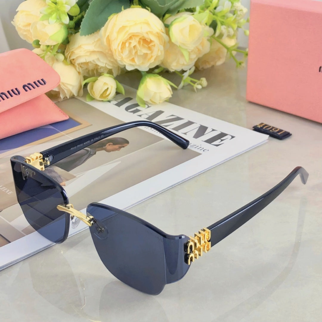 REGARD SUNGLASSES 507388 IN ACETATE - Black/Gold Logo
