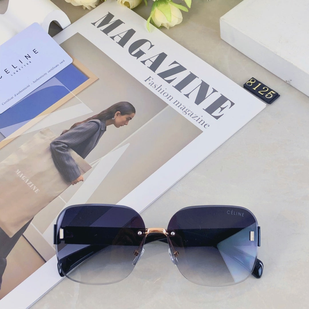 TRIOMPHE SQUARE SUNGLASS 510938 IN ACETATE - Black