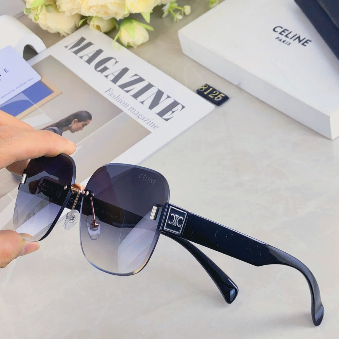 TRIOMPHE SQUARE SUNGLASS 510938 IN ACETATE - Black