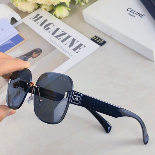 TRIOMPHE SQUARE SUNGLASS 510938 IN ACETATE - Black