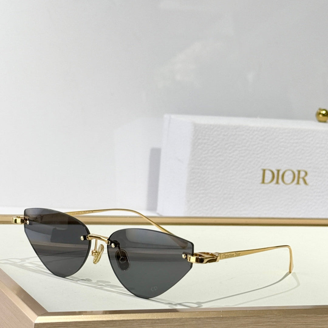 MONTAIGNE SUNGLASS CDIORB5U IN METAL - Silver/Black Smoke