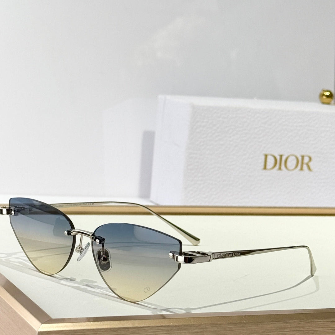 MONTAIGNE SUNGLASS CDIORB5U IN METAL - Silver/Black Smoke