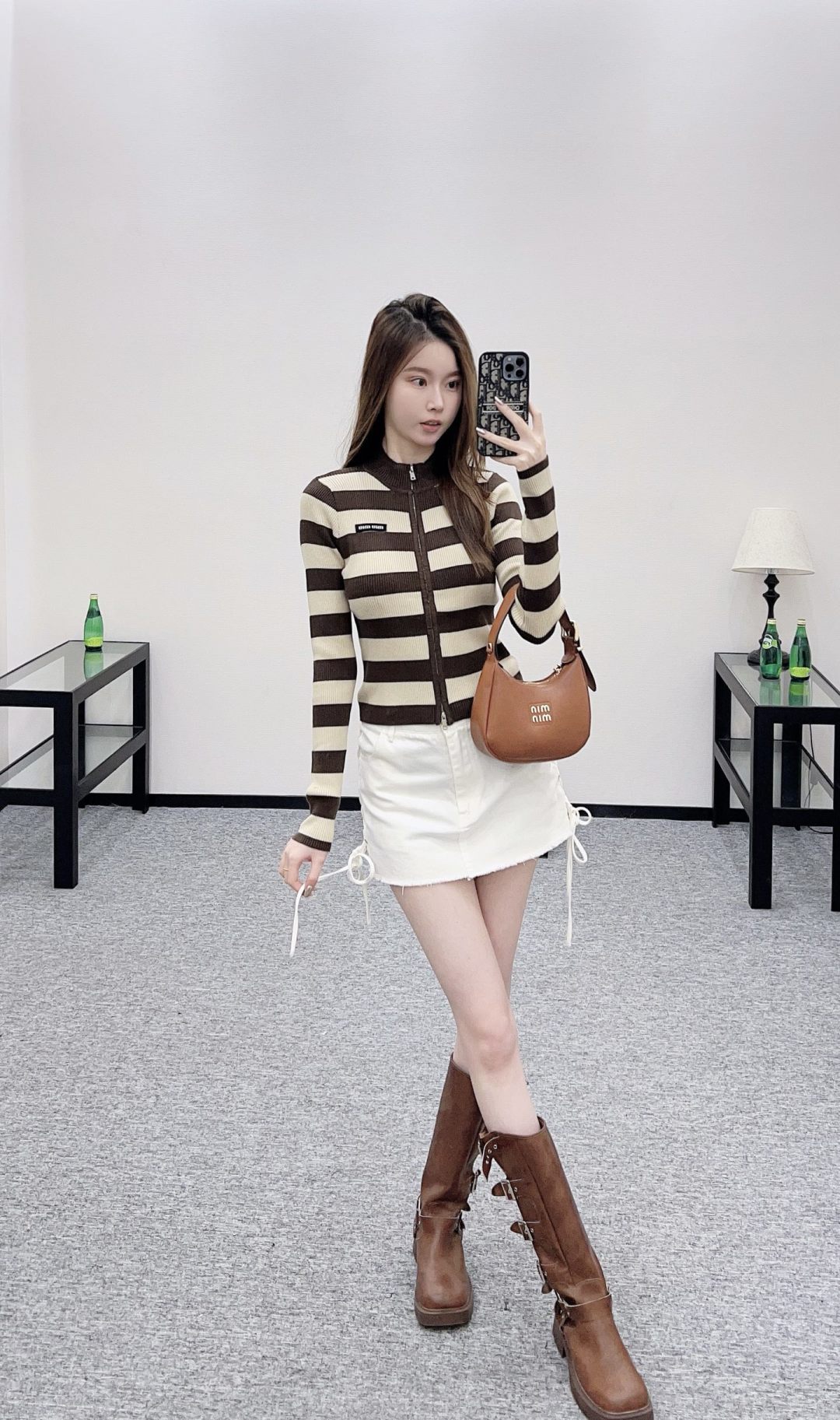 MIUMIU ZIP-UP KNIT TOP STYLE 20