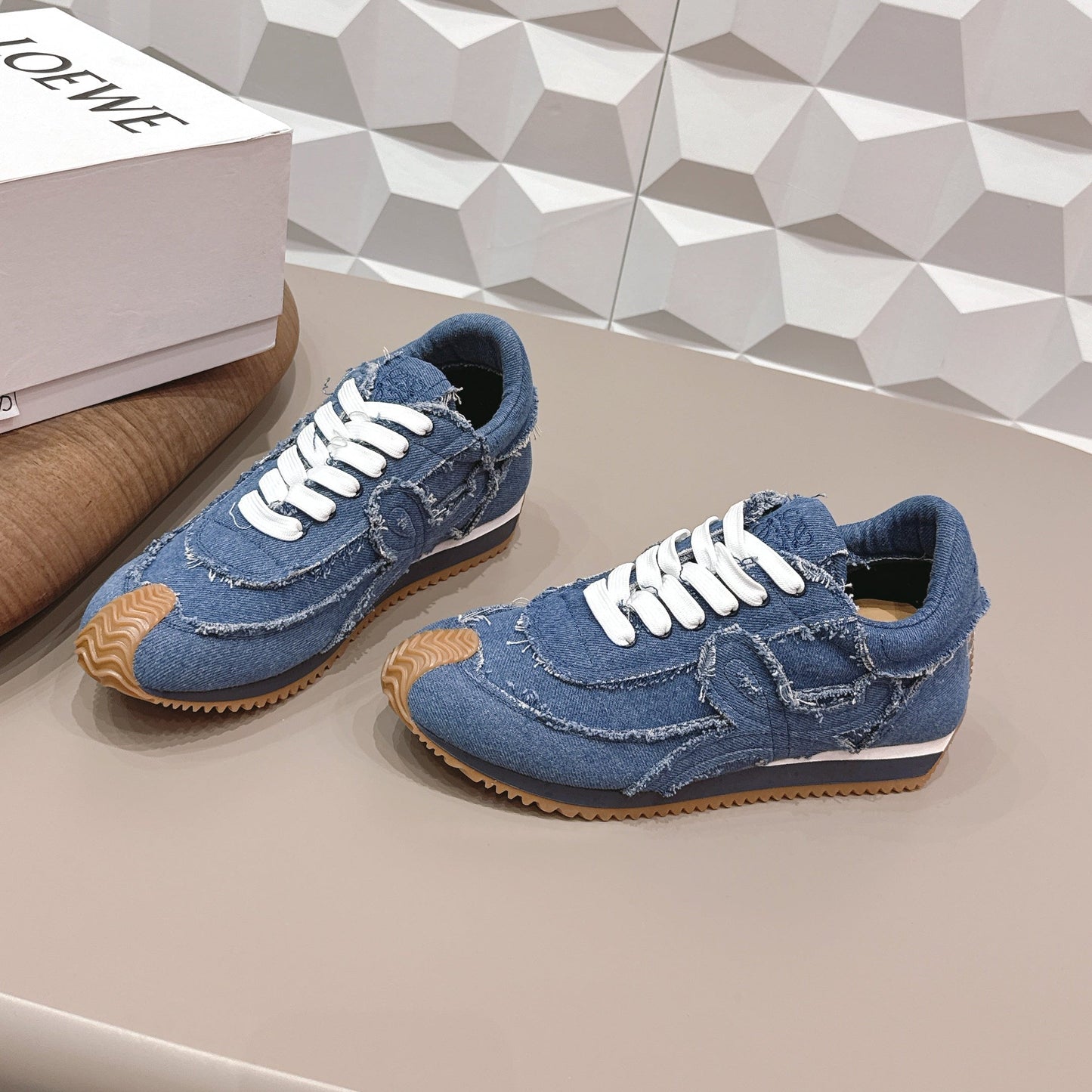 Кросівки LOEWE 26S FLOW RUNNER ДЕНІМ СИНІ