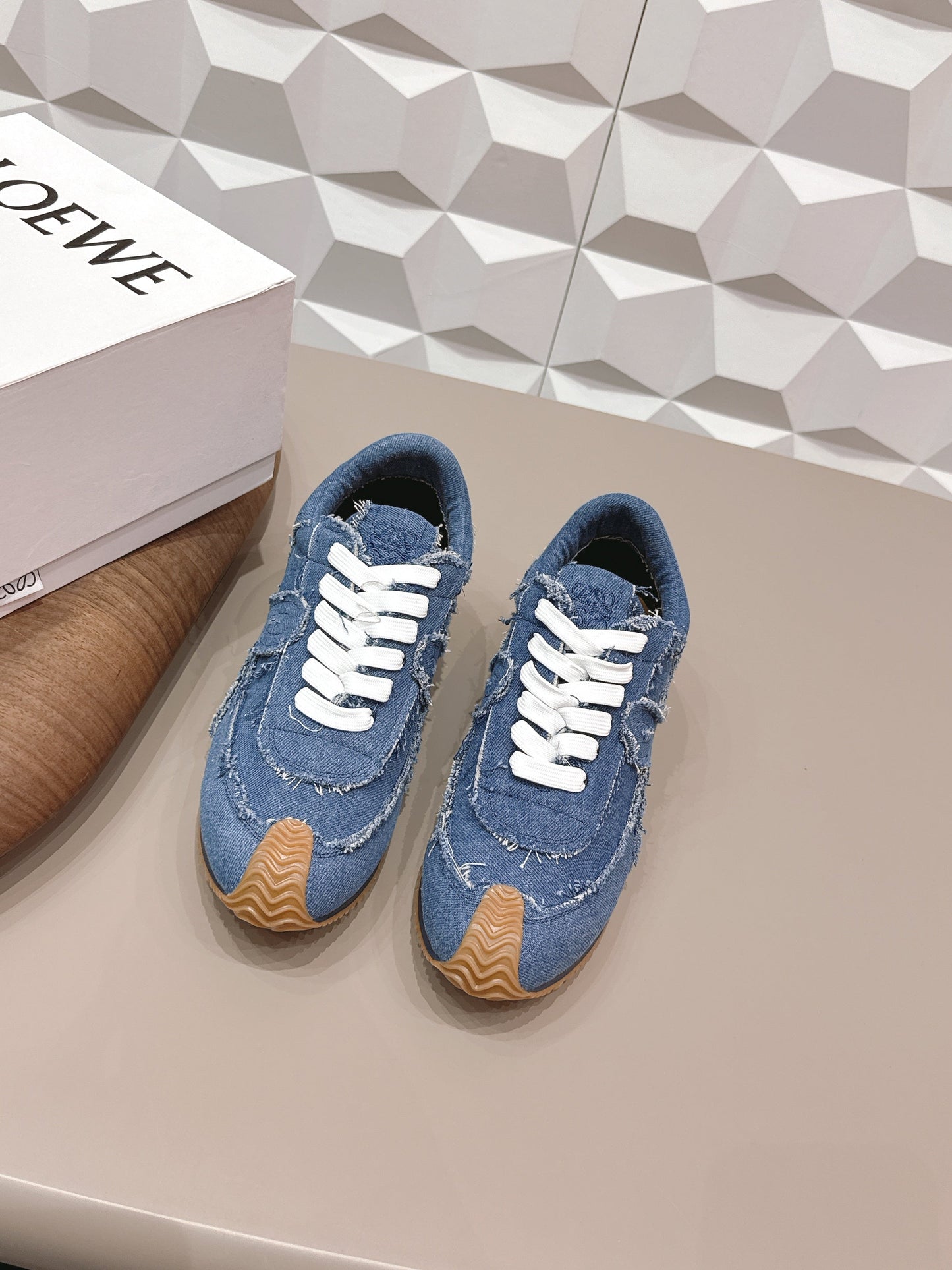 Кросівки LOEWE 26S FLOW RUNNER ДЕНІМ СИНІ