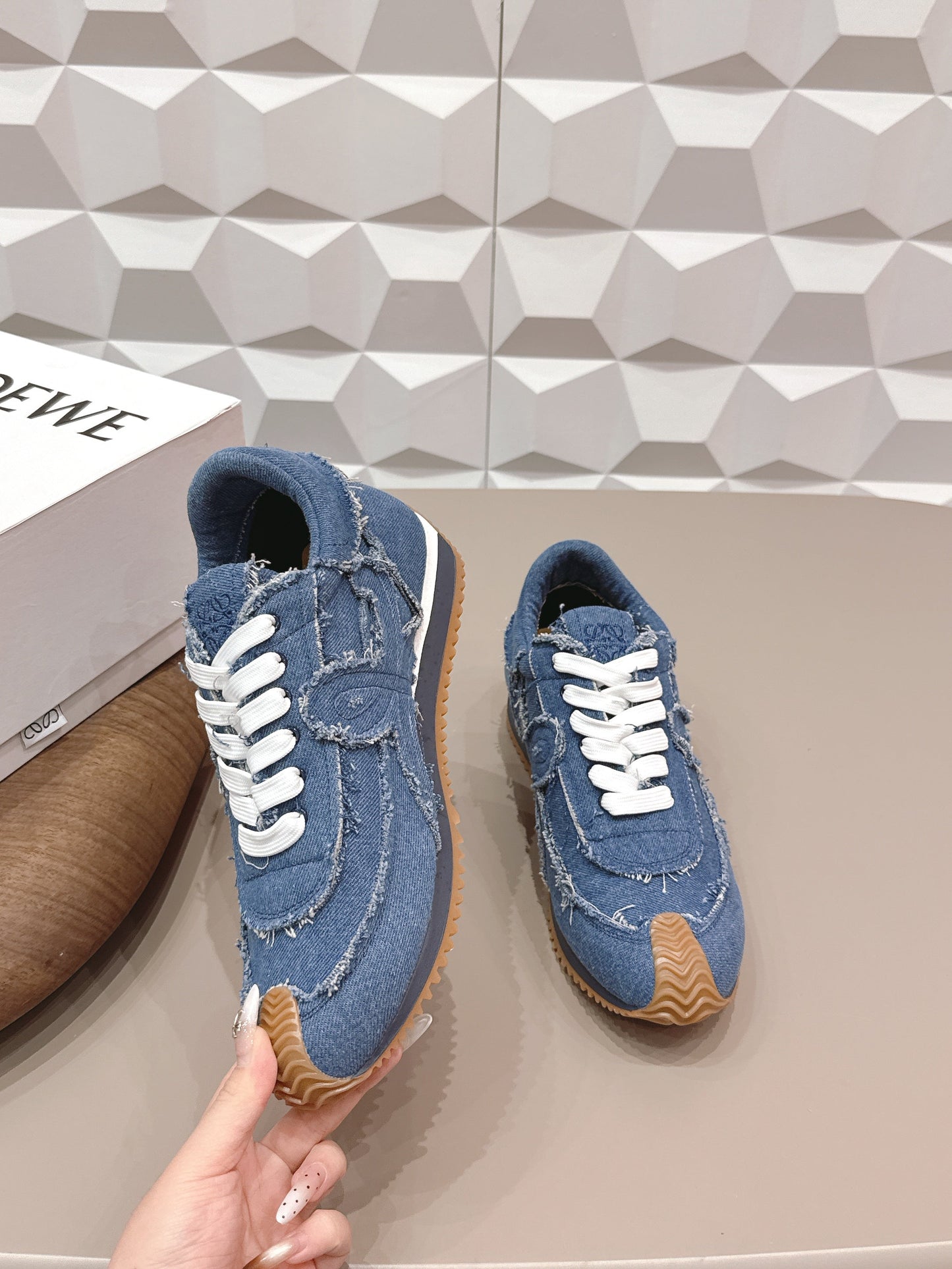 Кросівки LOEWE 26S FLOW RUNNER ДЕНІМ СИНІ