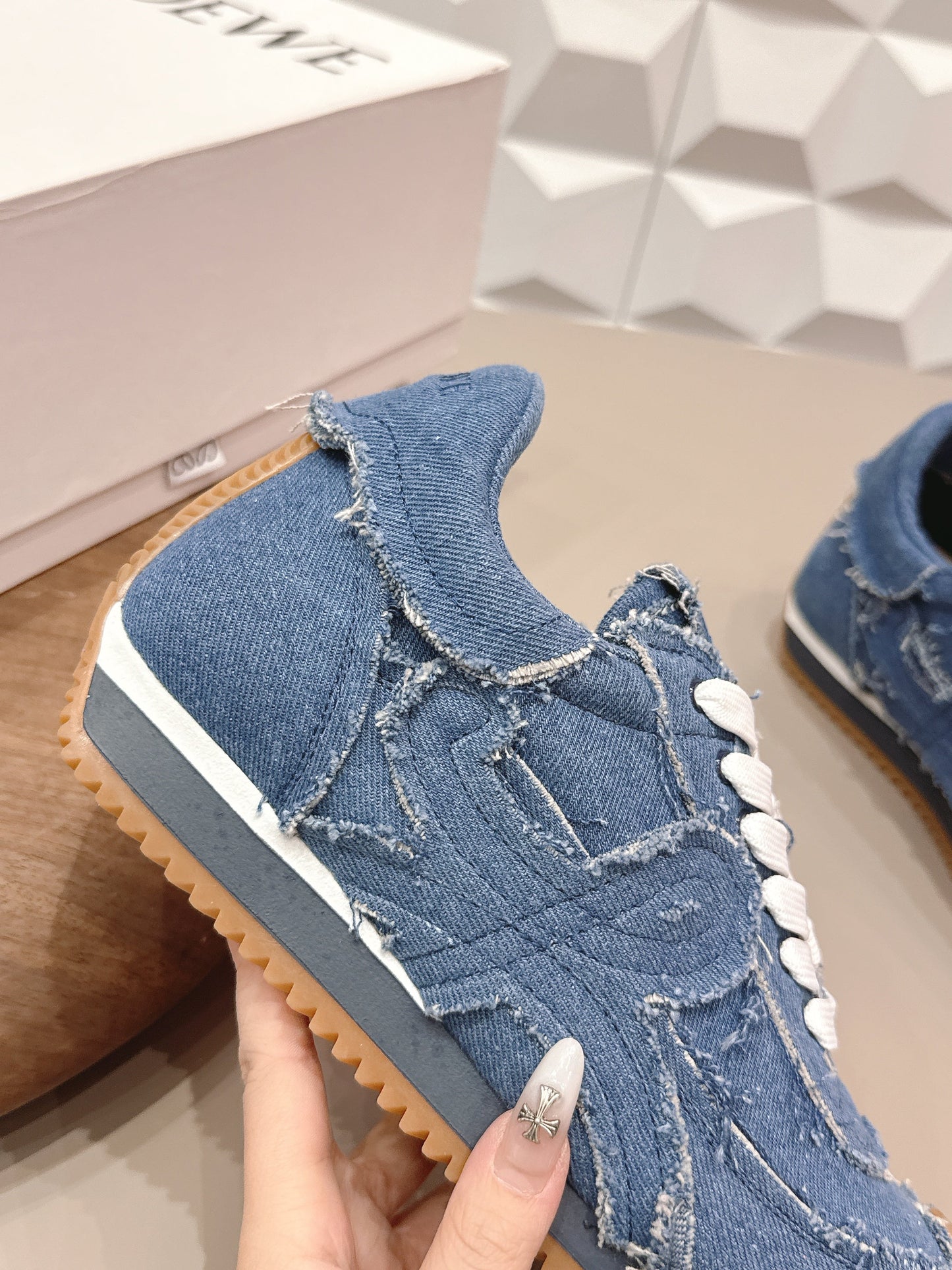Кросівки LOEWE 26S FLOW RUNNER ДЕНІМ СИНІ