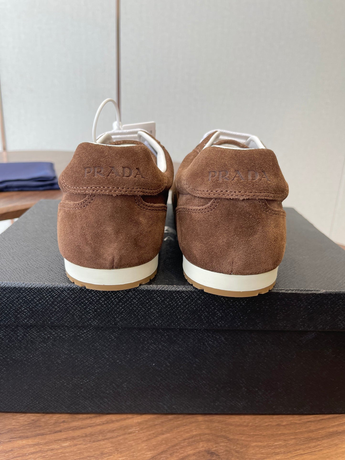PRADA 25S SNEAKER IN BROWN SUEDE STYLE 12 - 35