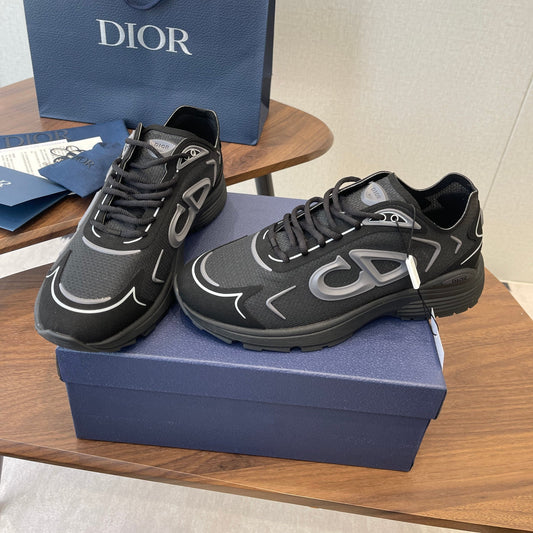 КРОСІВКИ DIOR 26S B30 COUNTDOWN З ТЕХНІЧНОЇ ТКАНИНИ ТА ЗАМШІ ЧОРНОГО КОЛЬОРУ