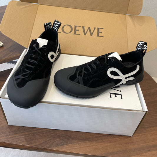 КРОСІВКИ LOEWE 26S FLOW RUNNER 20 ММ ІЗ ЧОРНОЇ ЗАМШІ
