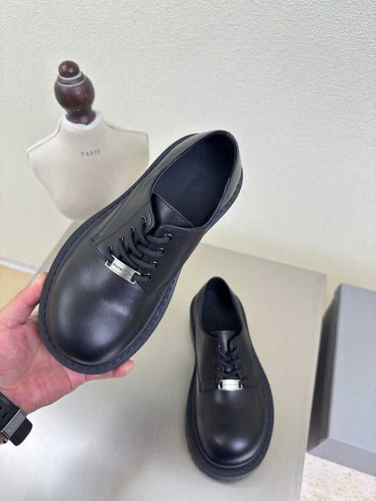 STOMPER DERBY IN BLACK SOFT LAMBSKIN - 35