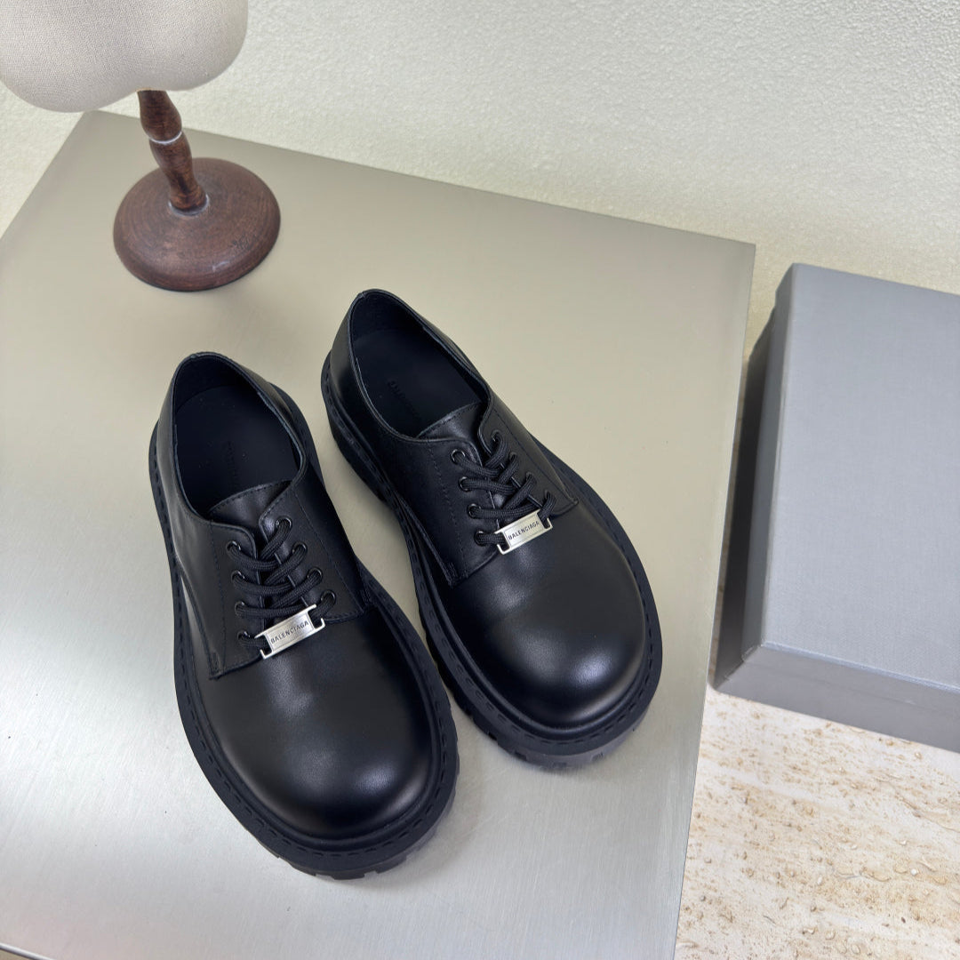 STOMPER DERBY IN BLACK SOFT LAMBSKIN - 35