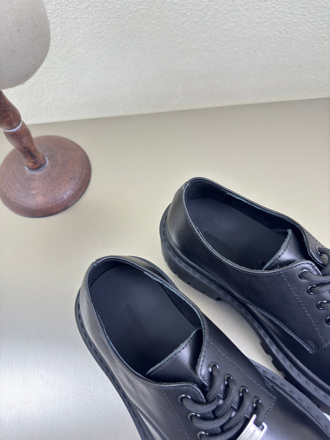 STOMPER DERBY IN BLACK SOFT LAMBSKIN - 35