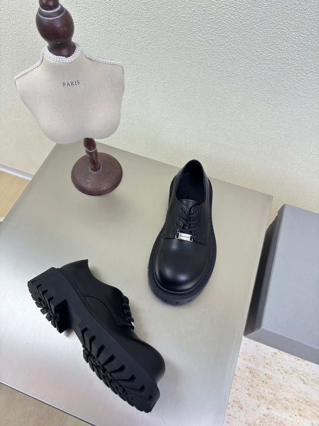 STOMPER DERBY IN BLACK SOFT LAMBSKIN - 35
