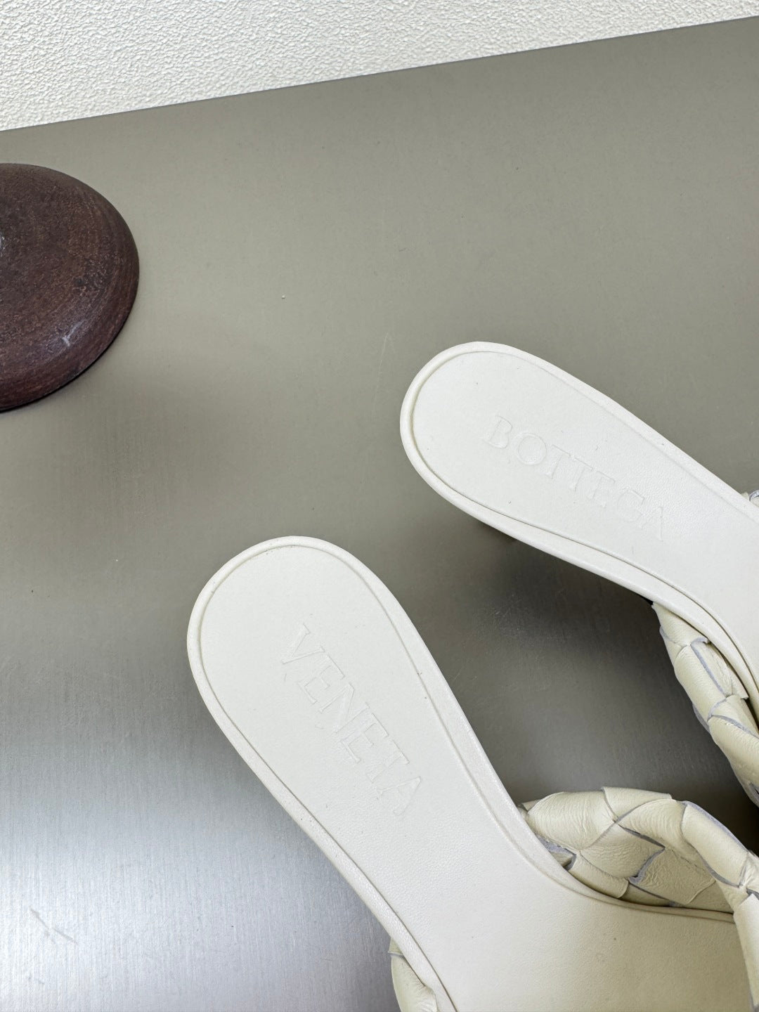 BLINK HIGH 5 CM MULE IN WHITE INTRECCIATO LEATHER - 35
