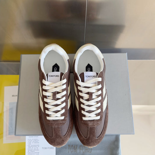 КРОСІВКИ TOM FORD 26S З КОРИЧНЕВОЇ ЗАМШІ (КОЛІР ЗЕМЛІ)