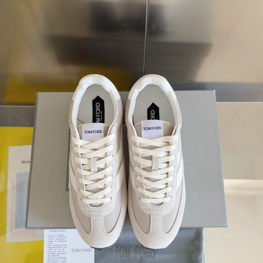 КРОСІВКИ TOM FORD 26S ЗІ СВІТЛО-БЕЖЕВОЇ ЗАМШІ