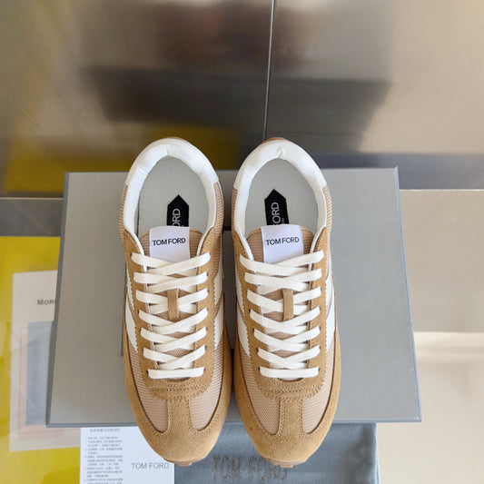 КРОСІВКИ TOM FORD 26S ЗІ СВІТЛО-КОРИЧНЕВОЇ ЗАМШІ