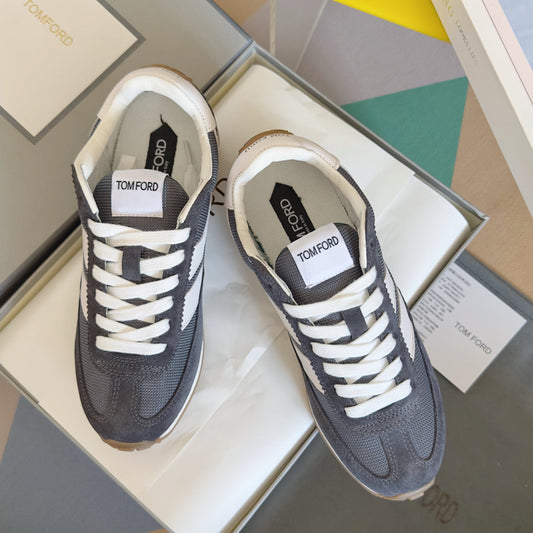 КРОСІВКИ TOM FORD 26S З ТЕМНО-СІРОЇ ЗАМШІ