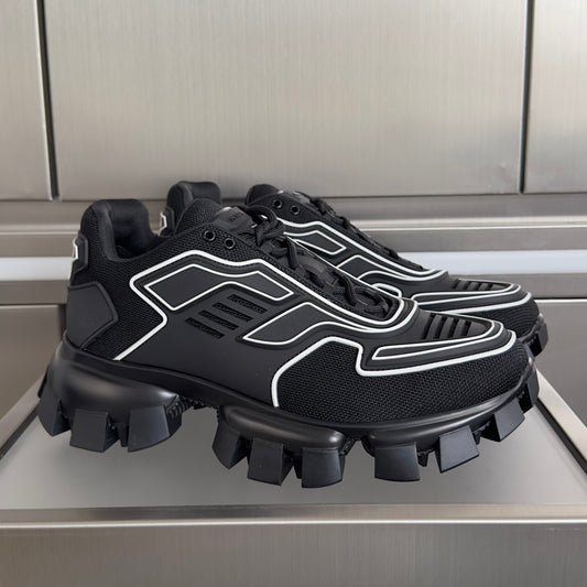 КРОСІВКИ PRADA 26S CLOUDBUST THUNDER 60 ММ З СІТЧАСТОЇ ТКАНИНИ ТА ТПУ ЧОРНО-БІЛОГО КОЛЬОРУ