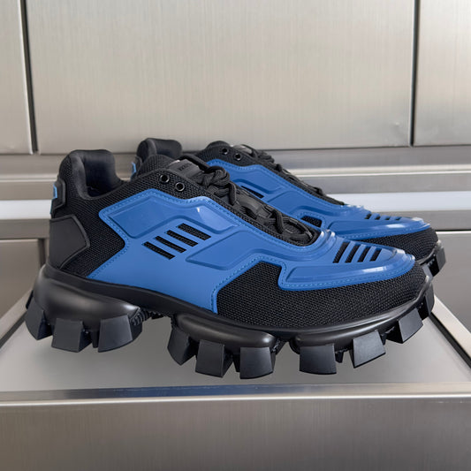 КРОСІВКИ PRADA 26S CLOUDBUST THUNDER 60 ММ З ТЕМНО-СИНЬОЇ СІТЧАСТОЇ ТКАНИНИ ТА ТПУ
