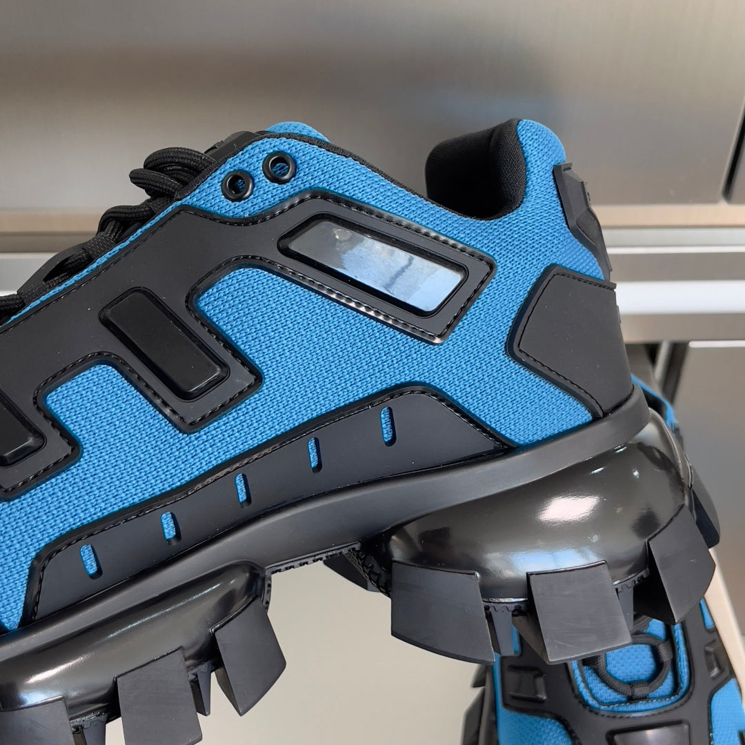 КРОСІВКИ PRADA 26S CLOUDBUST THUNDER 60 ММ ІЗ СІТЧАСТОЇ ТКАНИНИ СИНЬОГО КОЛЬОРУ