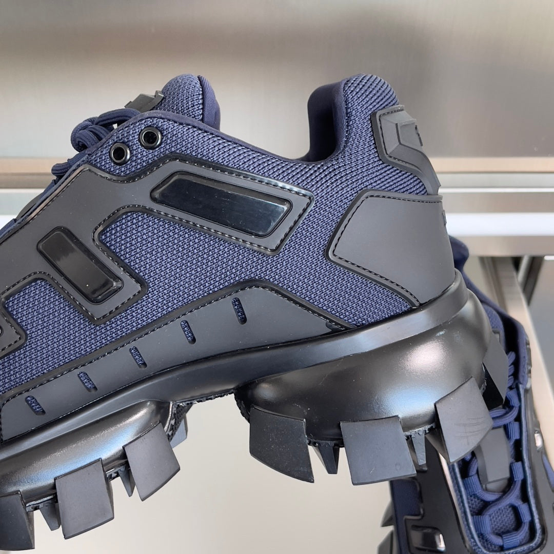 КРОСІВКИ PRADA 26S CLOUDBUST THUNDER 60 ММ З СІТЧАТОЇ ТКАНИНИ СИНЬОГО КОЛЬОРУ