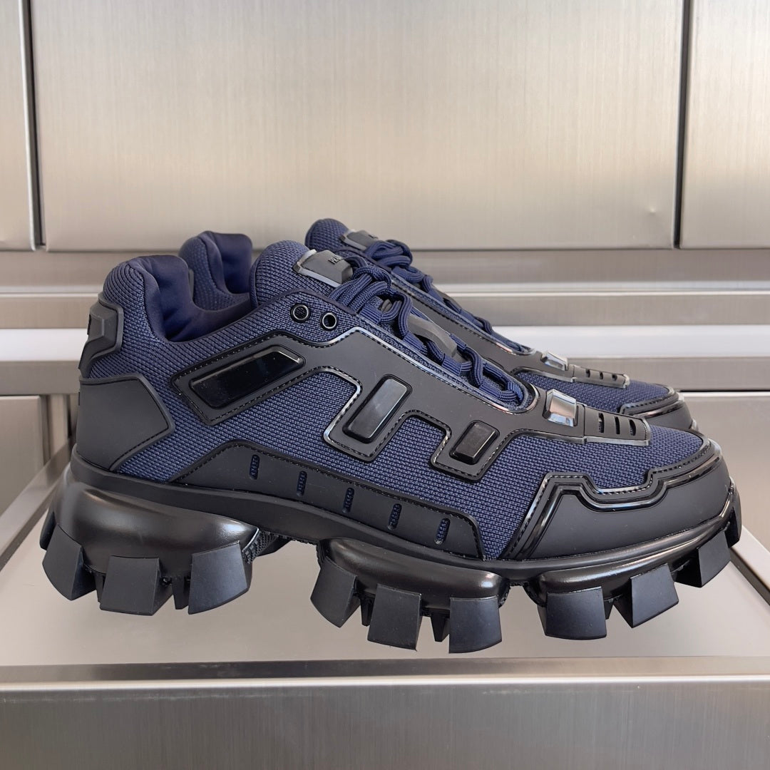 КРОСІВКИ PRADA 26S CLOUDBUST THUNDER 60 ММ З СІТЧАТОЇ ТКАНИНИ СИНЬОГО КОЛЬОРУ