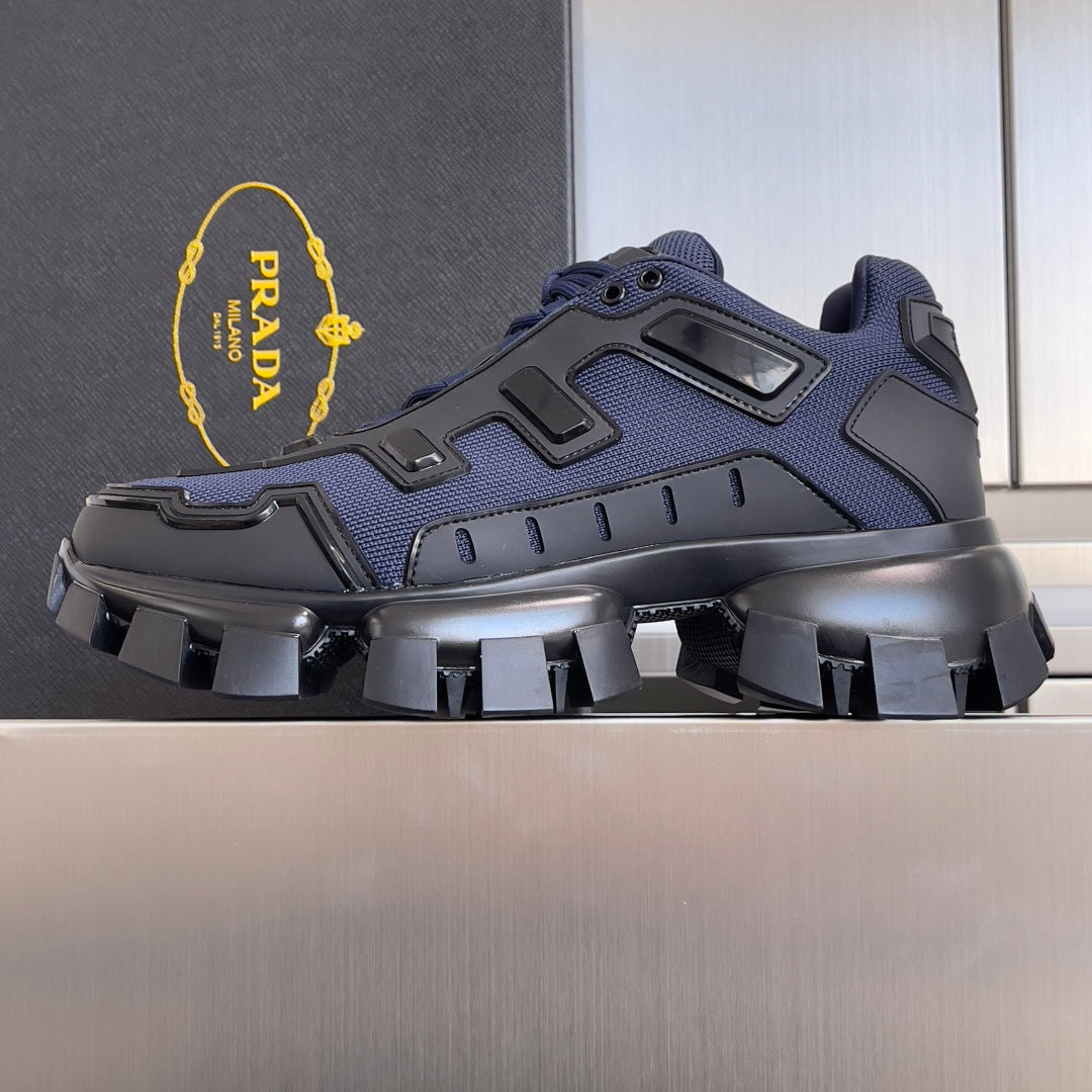 КРОСІВКИ PRADA 26S CLOUDBUST THUNDER 60 ММ З СІТЧАТОЇ ТКАНИНИ СИНЬОГО КОЛЬОРУ