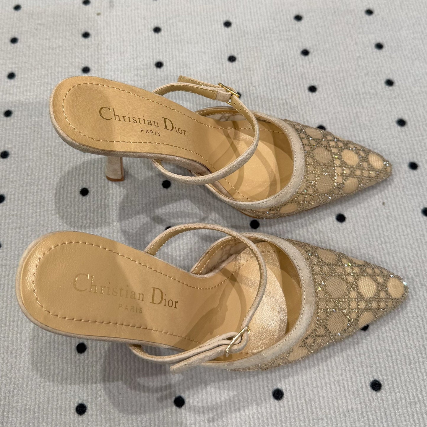HIGH HEELS MULE IN CAMEL BEIGE LAMB SUEDE 10 CM - 35