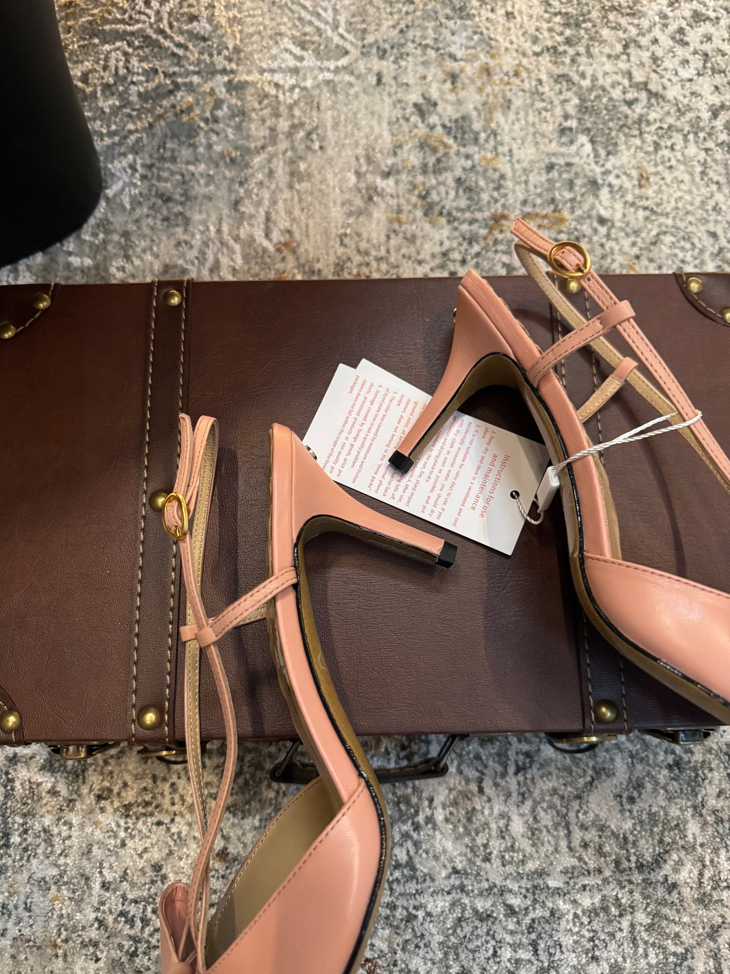 VLTN HIGH HEEL 25S 80 MM IN WARM CLAY PINK CALFSKIN WITH BOW - 35