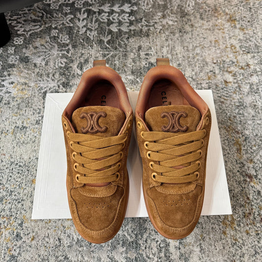 КРОСІВКИ CELINE 26S З КОРИЧНЕВОЇ ЗАМШІ