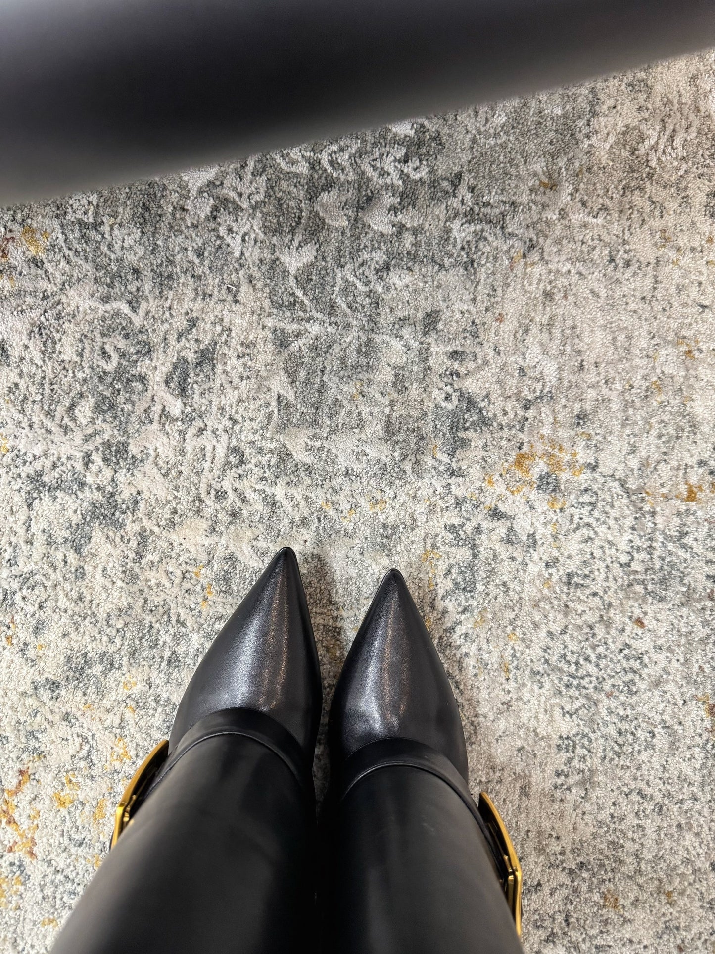 ЧОБОТИ BALMAIN 26S 85 ММ З ЧОРНОЇ ТЕЛЯЧОЇ ШКІРИ