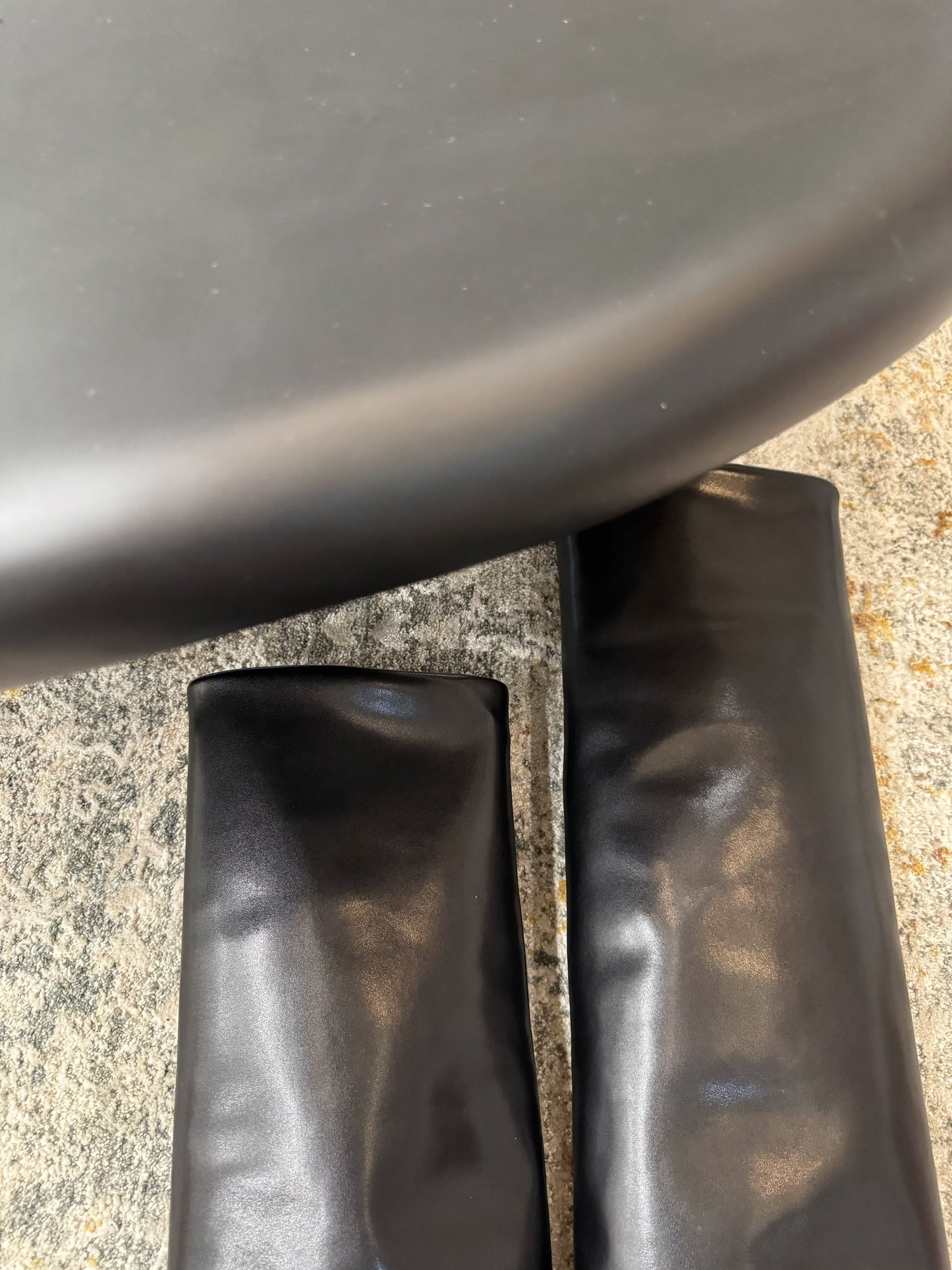 ЧОБОТИ BALMAIN 26S 85 ММ З ЧОРНОЇ ТЕЛЯЧОЇ ШКІРИ
