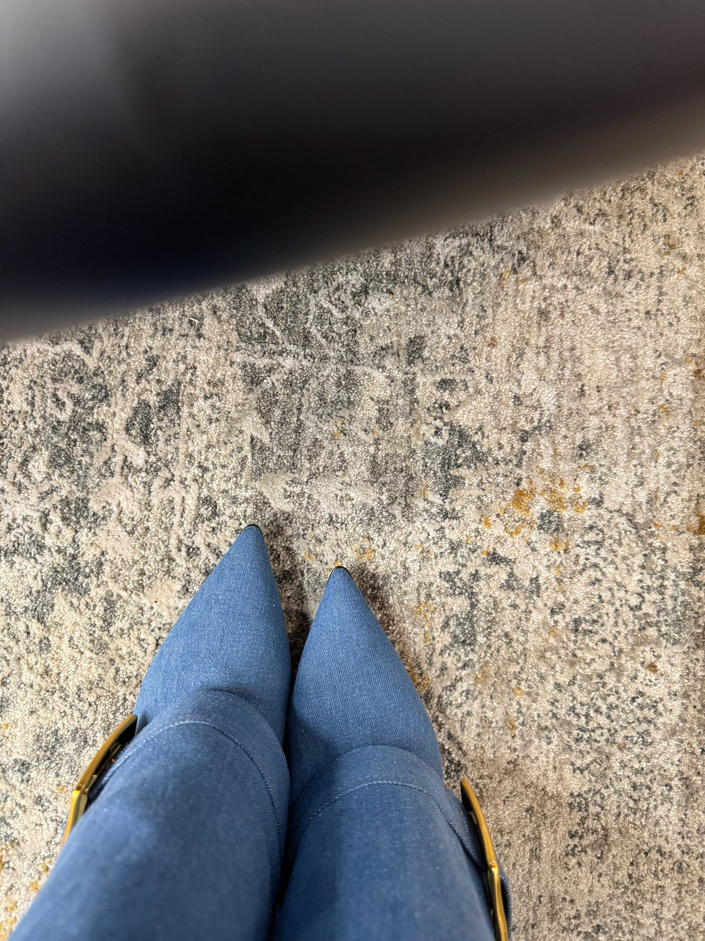 ЧОБОТИ BALMAIN 26S 85 ММ З СИНЬОГО ДЕНІМУ