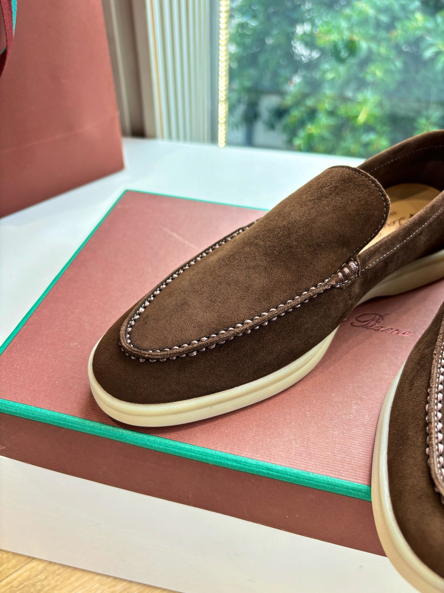 LP LOAFERS 25S IN BROWN CASHMERE - 34