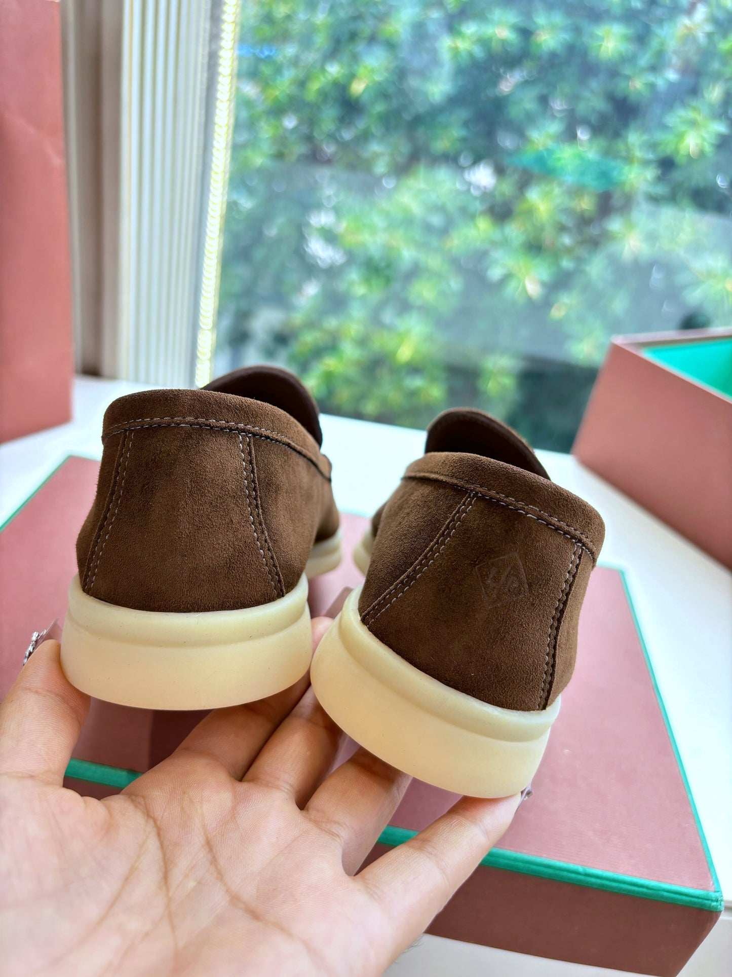 LP LOAFERS 25S IN BROWN CASHMERE - 34