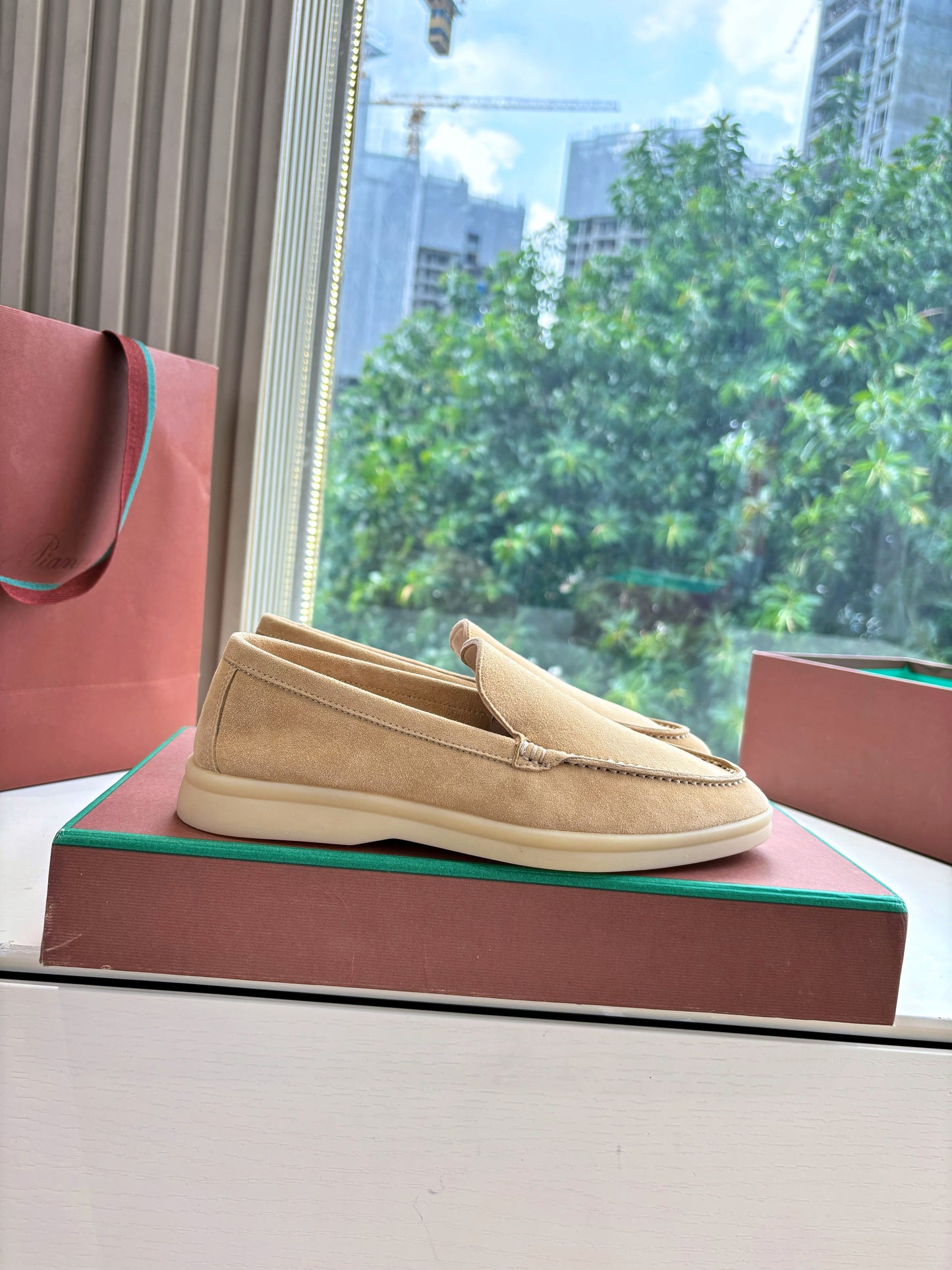 LP LOAFERS 25S IN WARM BEIGE CASHMERE - 34