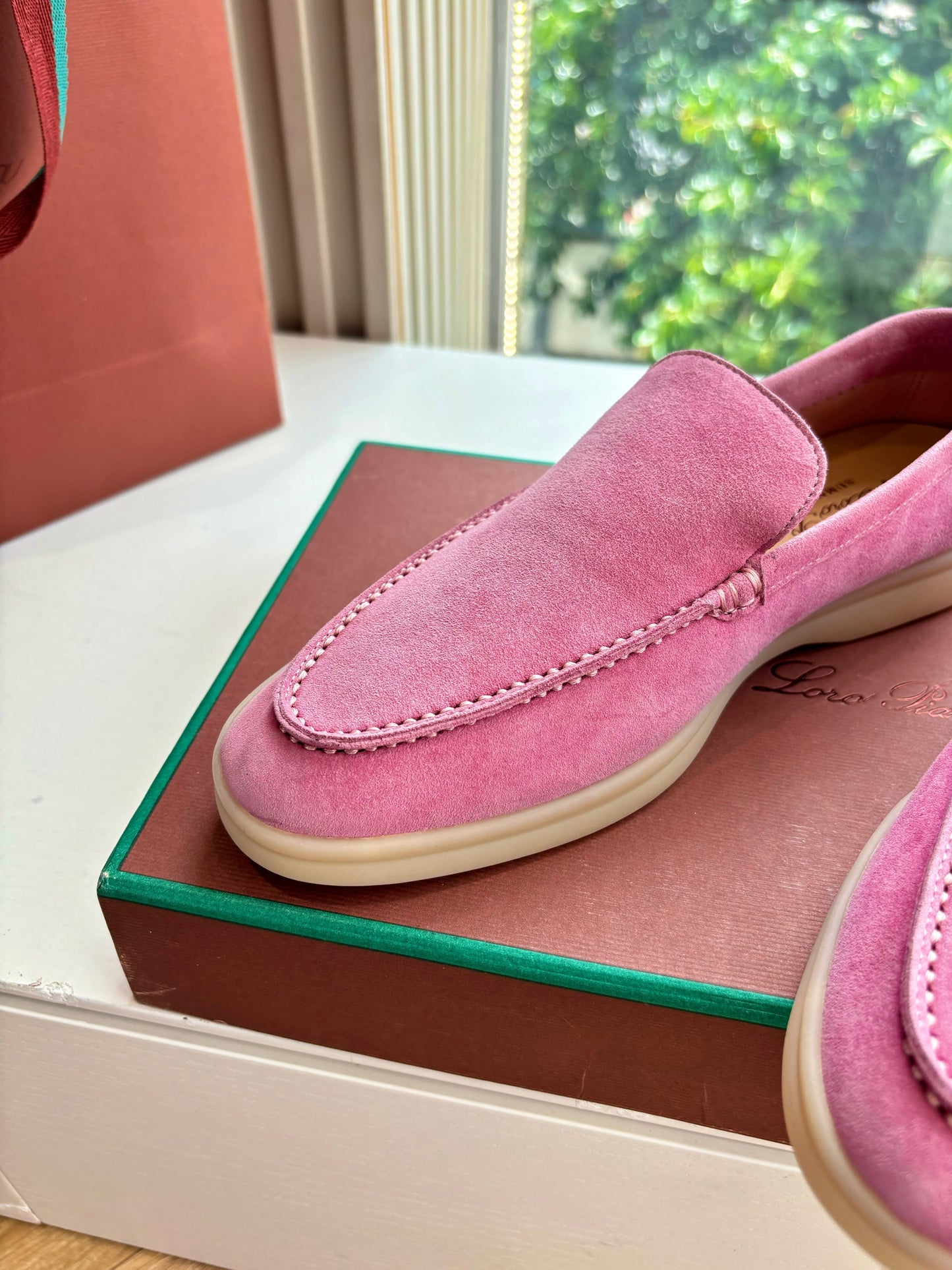 LP LOAFERS 25S IN PINK CASHMERE - 34