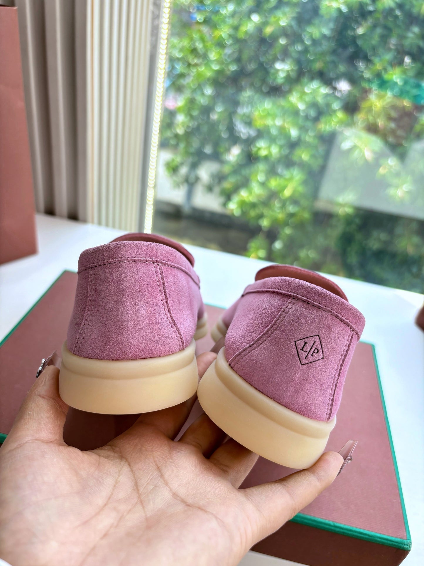 LP LOAFERS 25S IN PINK CASHMERE - 34
