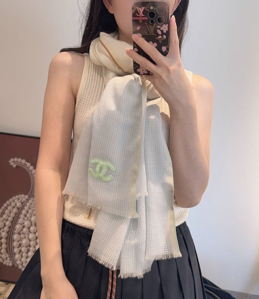 ШАРФ CHANEL 25S 200 СМ З КАШМІРУ 942961