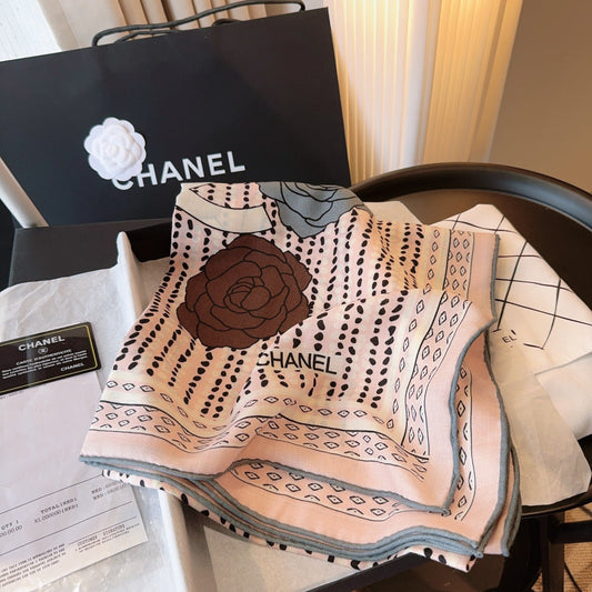 ШАРФ CHANEL 25S 140 З КАШМІРУ 989891