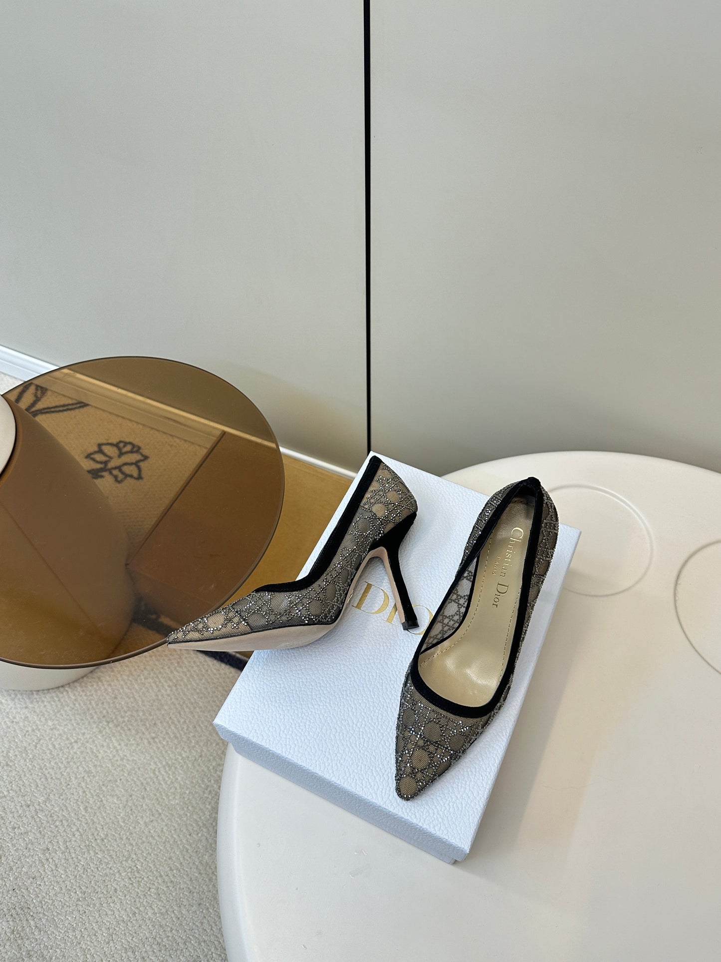 HIGH HEELS PUMP IN BLACK LAMB SUEDE 10 CM - 35