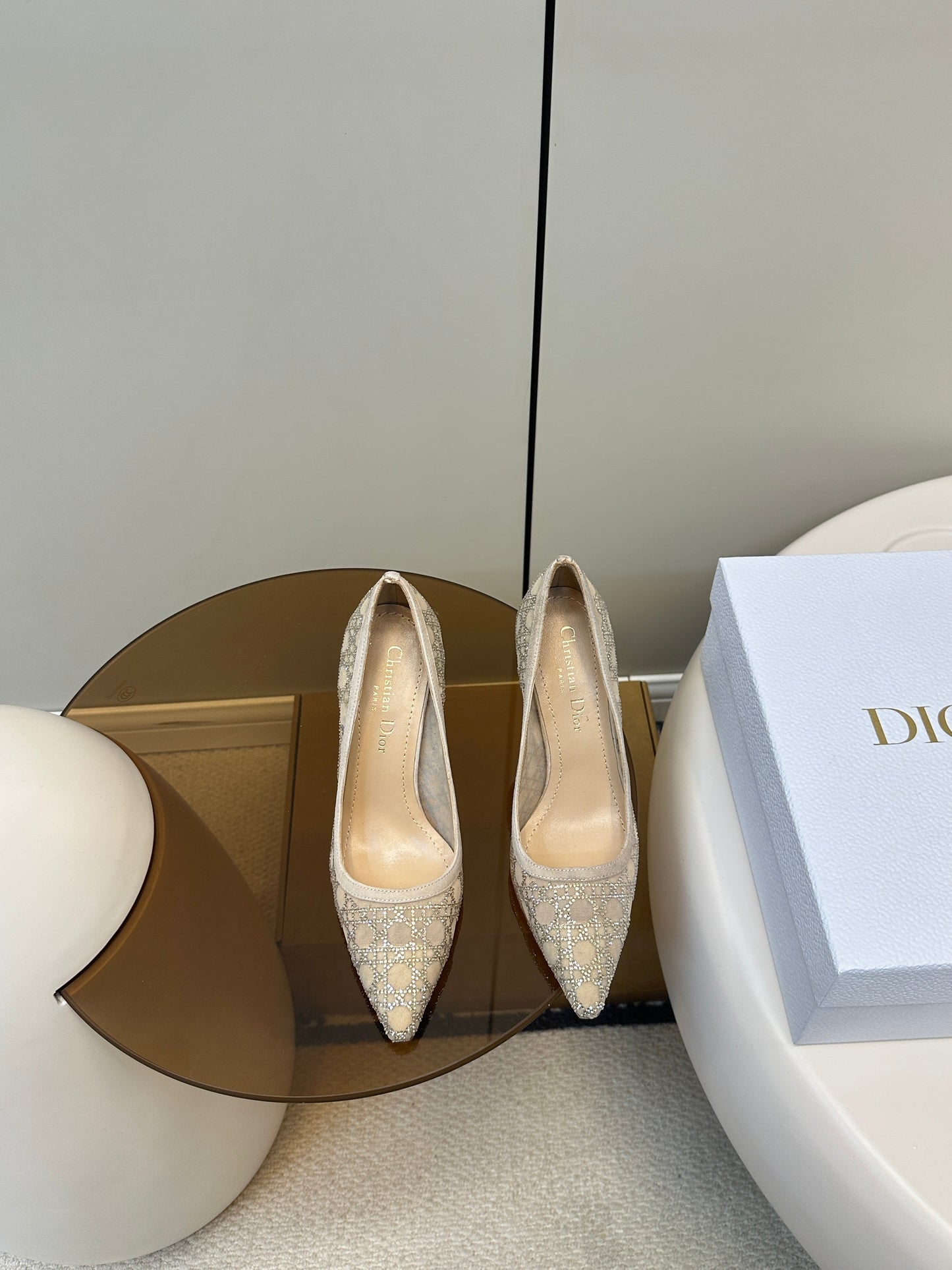 HIGH HEELS PUMP IN CAMEL BEIGE LAMB SUEDE 10 CM - 35