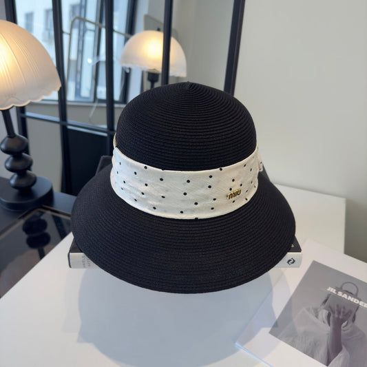 ПАЛАМАХА MIUMIU З ШИРОКИМИ ПОЛЯМИ ТА БАНТОМ, МОДЕЛЬ 46