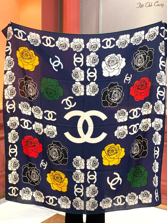 ШАРФ CHANEL 25S 140 СМ З КАШМІРУ ТА ШОВКУ 943338